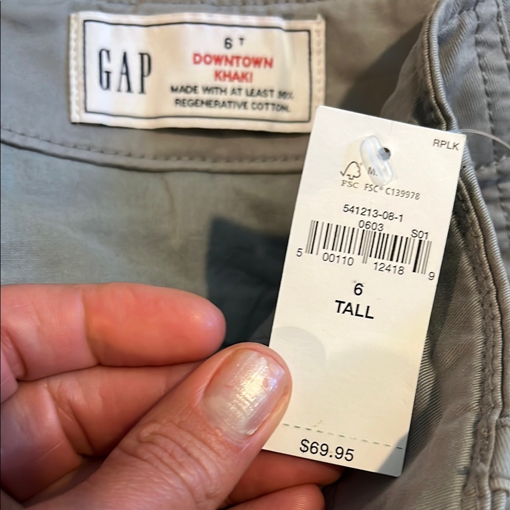Gap Downtown Khaki Pants - Light Gray